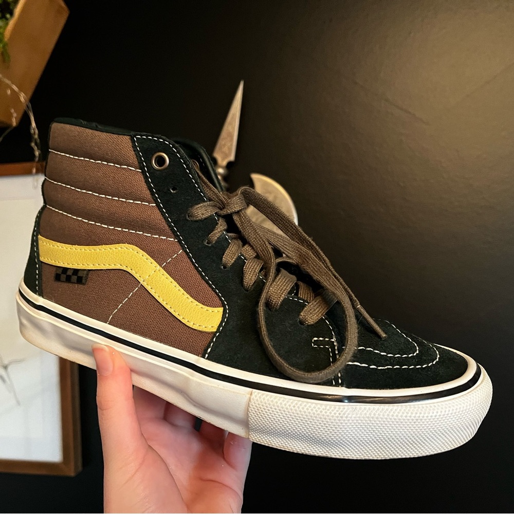 Green SK8-Hi Vans